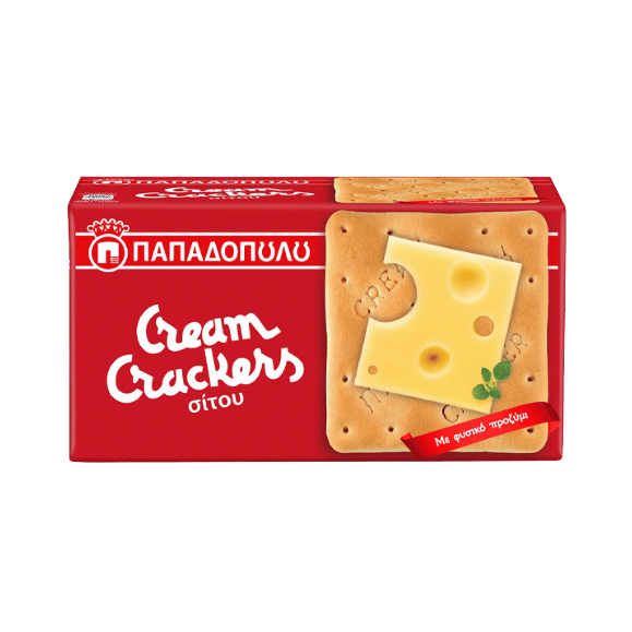 Cream Crackers Käse (140g) Papadopoulou - Araxxon